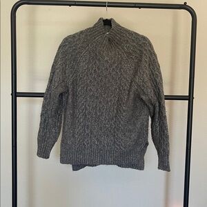 A New Day Cozy Gray Cable Knit Sweater